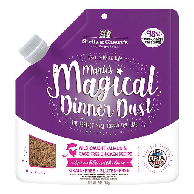 Stella & Chewy's Marie’s Magical Dinner Dust Cat Wild Caught Salmon and Cage Free Chicken Recipe