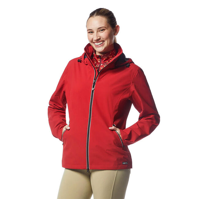 Kerrits Women's Down the Line Waterproof Jacket - Ruby image number null