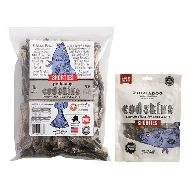 Polkadog Cod Skin Shorties - Crunchy Sticks for Dogs & Cats image number null