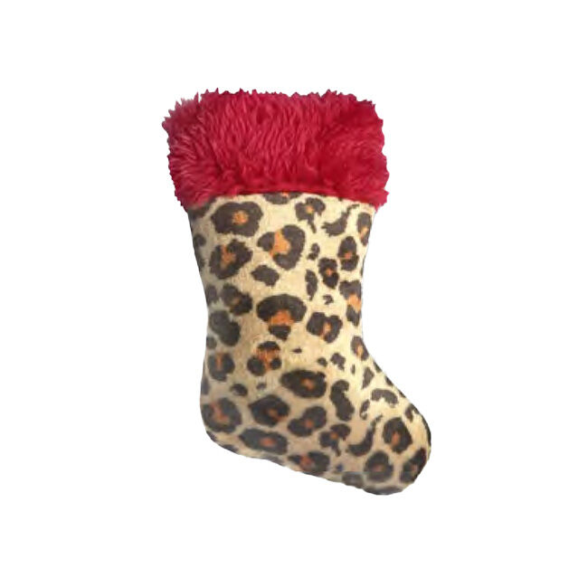 Kittybelles Leopard Stocking Cat Toy image number null