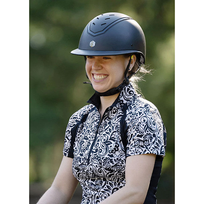 Kerrits Women's EquiBreeze Ice Fil Short Sleeve Shirt - Soft White Posh Paisley image number null