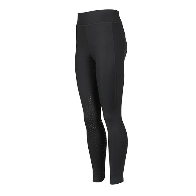 Shires Aubrion Kids' Shield Winter Riding Tights - Black image number null