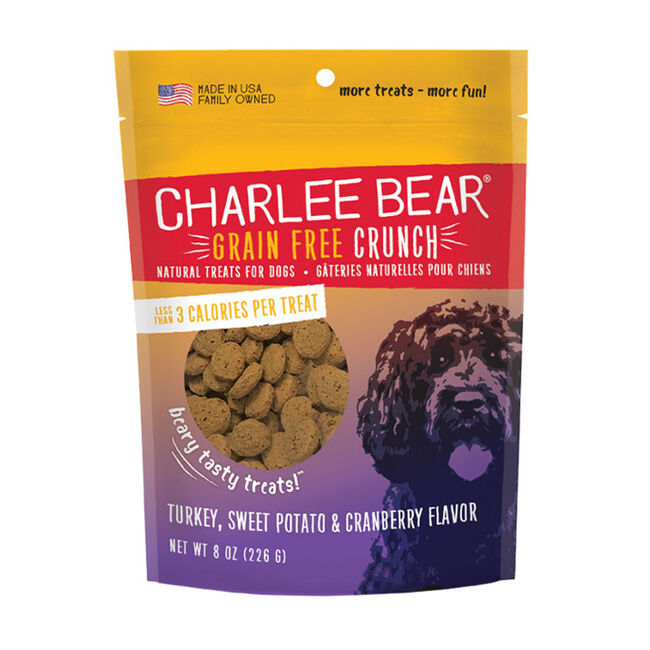 Charlee Bear Grain-Free Crunch Dog Treats - Turkey, Sweet Potato & Cranberry Flavor image number null