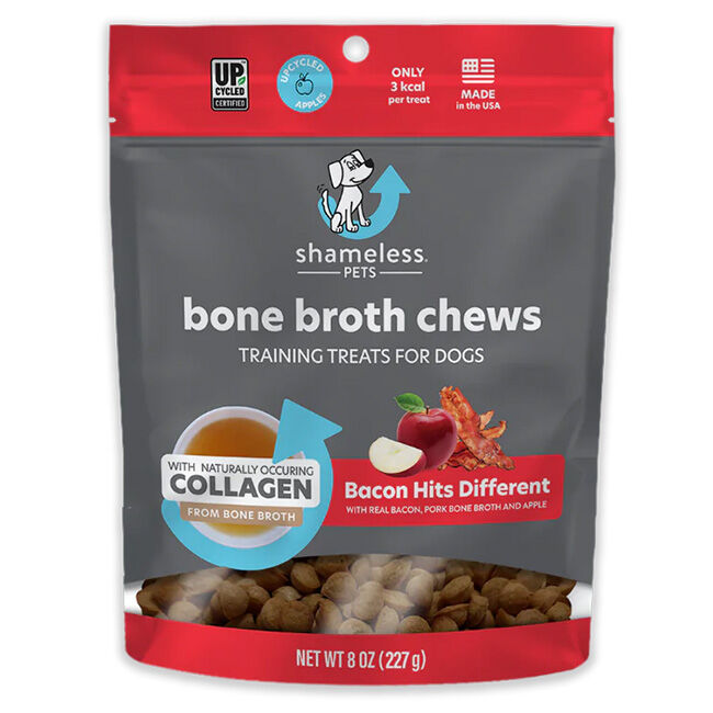 Shameless Pets Bone Both Training Chews for Dogs - Bacon Hits Different - 8 oz image number null