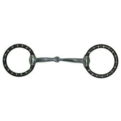 Intrepid International Mini Ring Stainless Steel Snaffle Bit with Dots