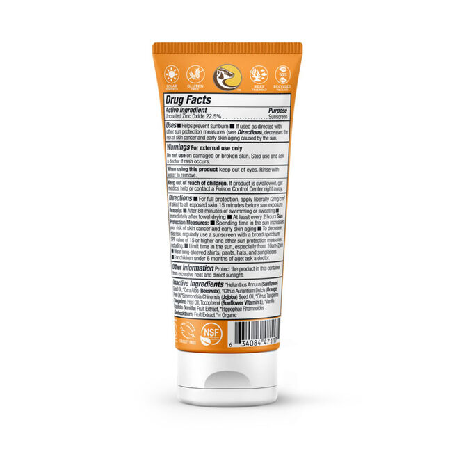 Badger Balm Kids Clear Sunscreen Cream SPF 40 image number null