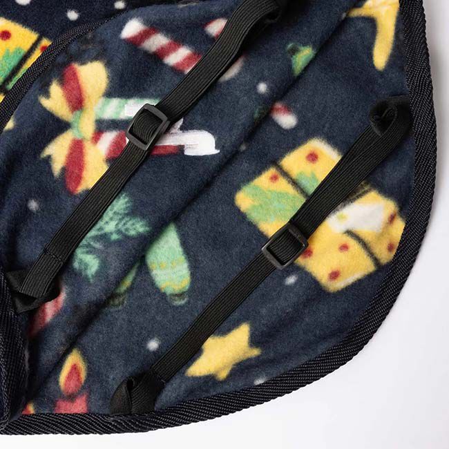 Horze Santa Dog Fleece Coat - Christmas Jumper - Closeout image number null
