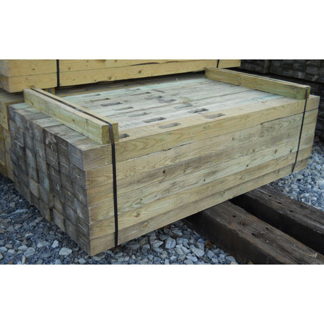 Keystone Fence Supply 3-Hole Treated Slip Rail Line Post image number null