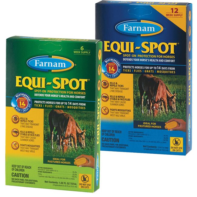 Farnam Equi-Spot Spot-on Fly Control for Horses 6 week supply image number null