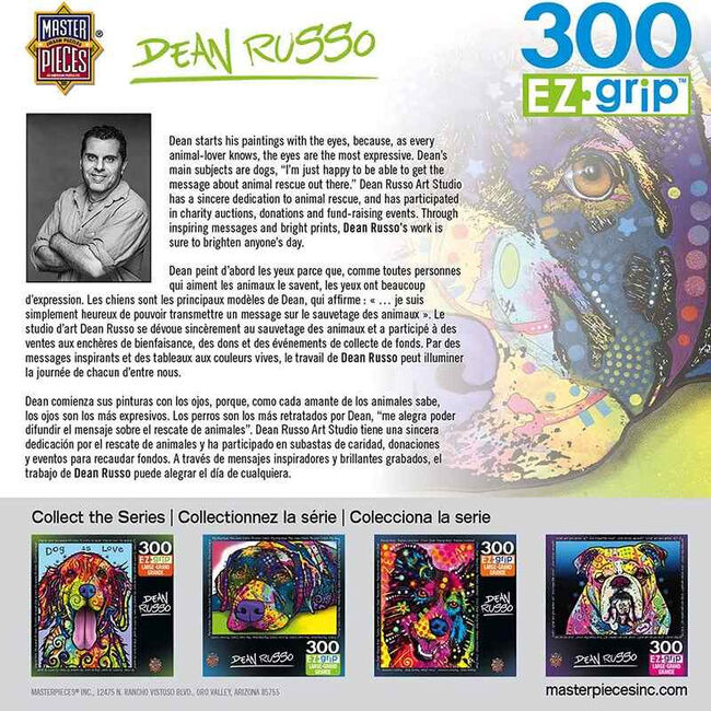 "My Dog Blue" Dean Russo 300 Piece EZ Grip Jigsaw Puzzle image number null