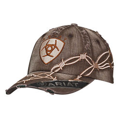 Ariat Men's Barbed Wire Embroidered Cap - Brown