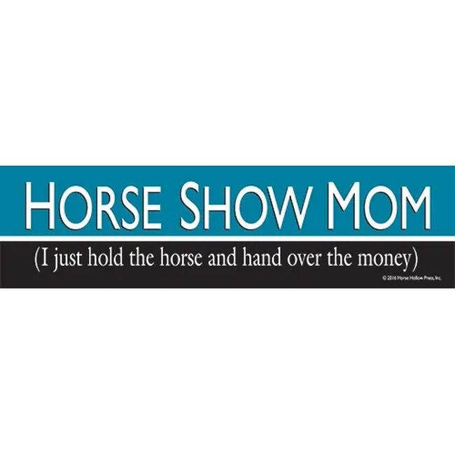 Horse Hollow Press "Horse Show Mom" Bumper Sticker image number null