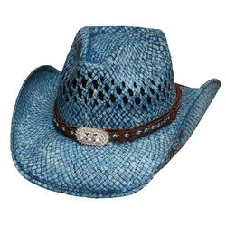Bullhide Wild And Blue Straw Hat