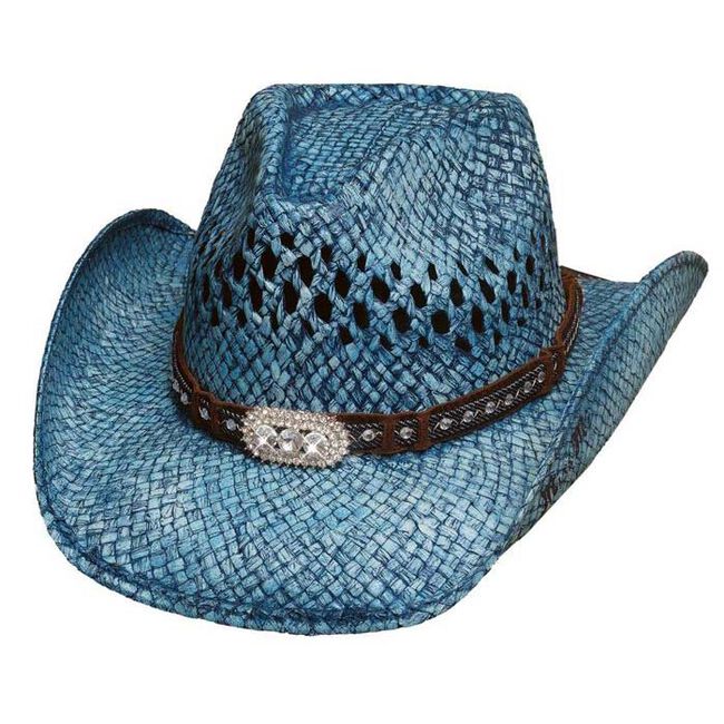 Bullhide Wild And Blue Straw Hat image number null