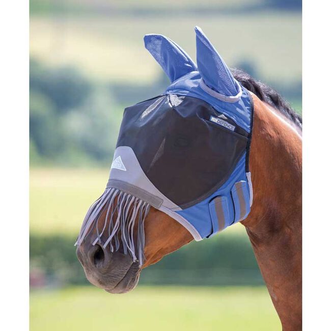 Shires Deluxe Fly Mask with Nose Fringe Closeout The Cheshire Horse