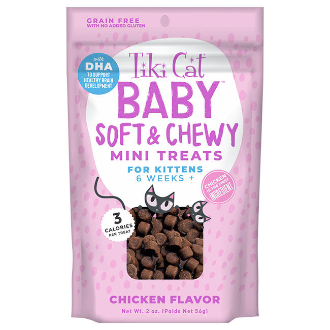 Tiki Cat Baby Soft & Chewy Mini Treats - Chicken Flavor image number null