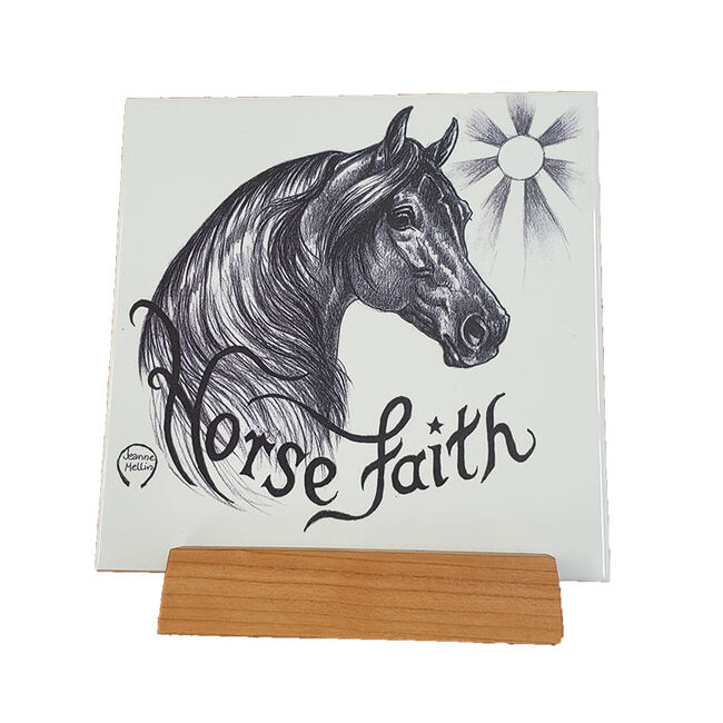 Horse Faith Trivet with Stand image number null