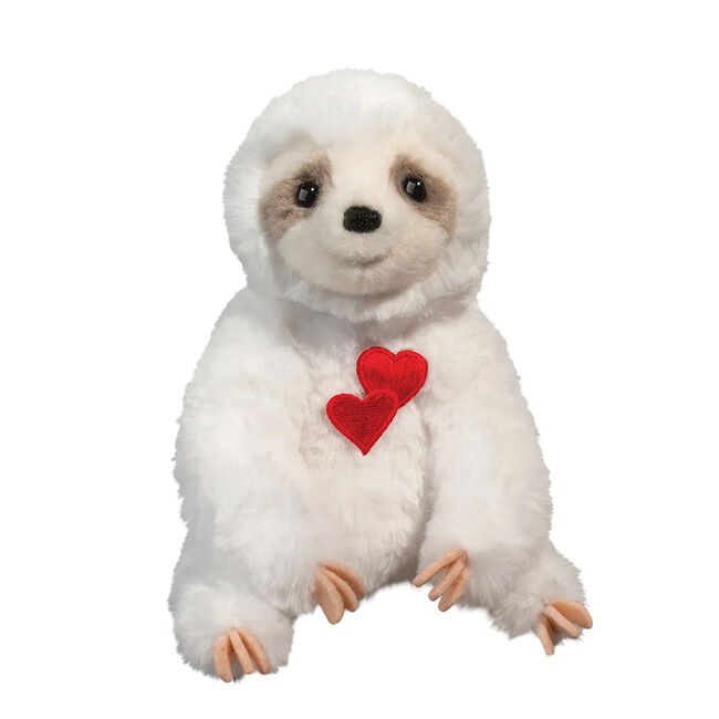 Douglas Tobie the White Sloth with Hearts image number null