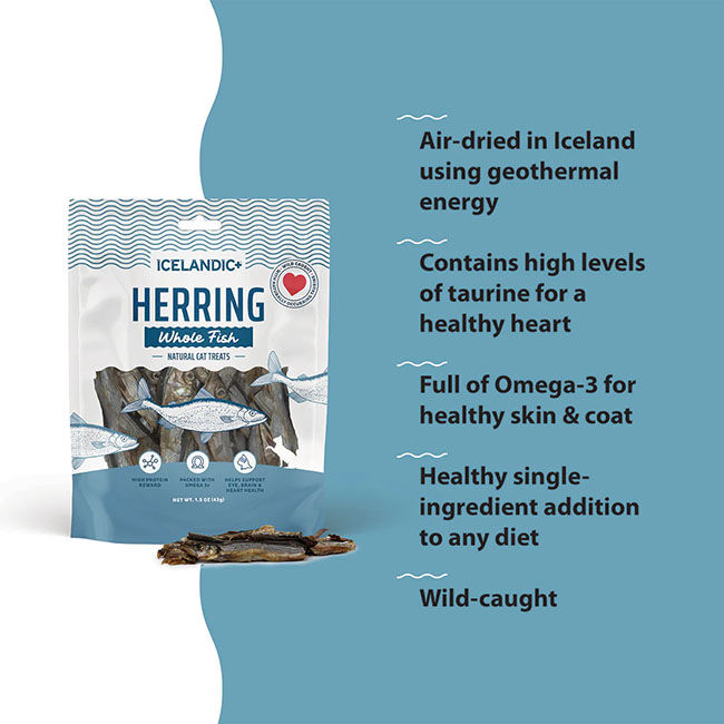 Icelandic+ Herring Whole Fish Cat Treats - 1 oz image number null