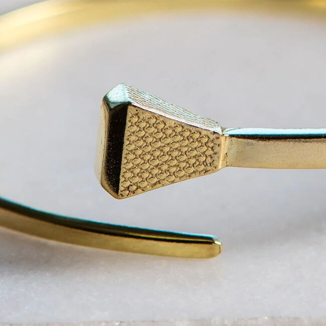 Urban Equestrian Blacksmith Bangle - Gold image number null