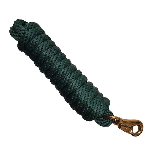 Hamilton Products 10' Poly Lead Rope with Bull Snap - Dark Green image number null
