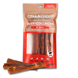 CollaChews Beef & Collagen Dog Treats - 9" Rolls - 3-Pack