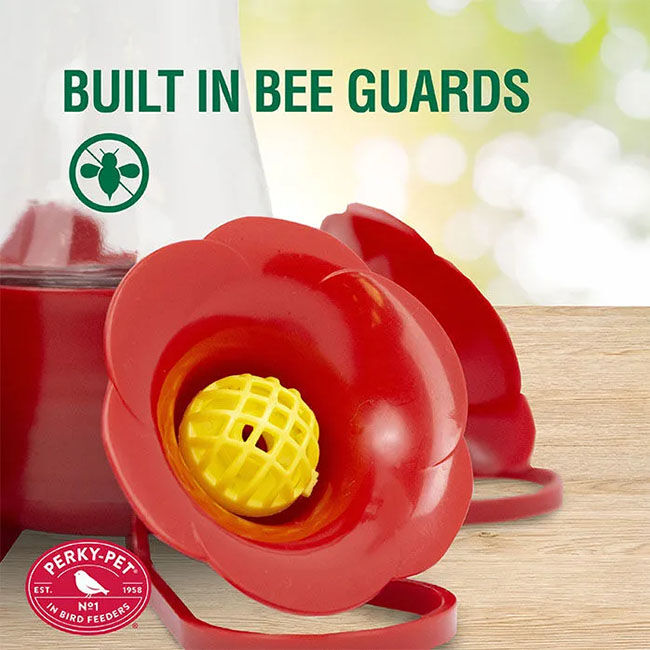 Perky-Pet Pinch-Waist Glass Hummingbird Feeder - Clear - 8 oz image number null