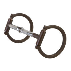 Weaver Equine Professional Antiqued Offset Dee Bit with Copper Inlay