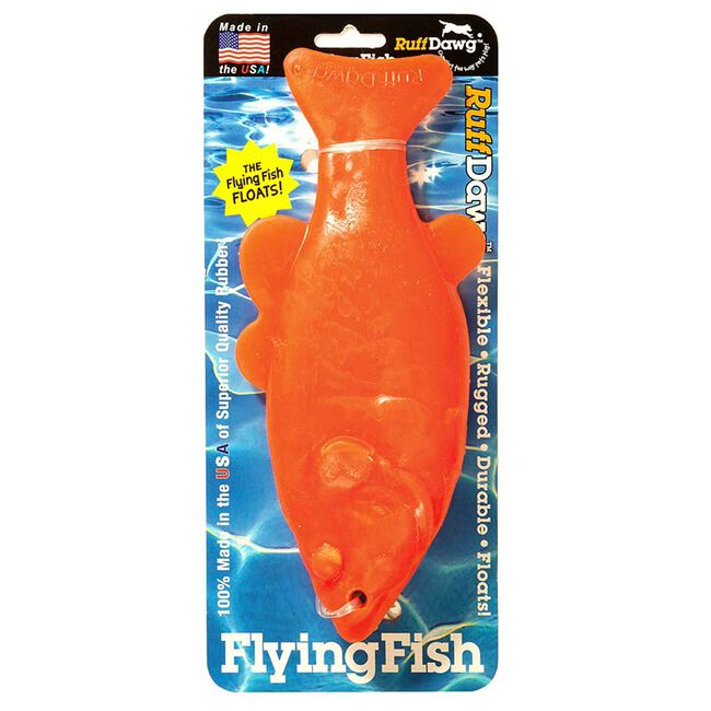 Ruff Dawg Flying Fish - Rubber Retrieving Dog Toy - Assorted Colors image number null