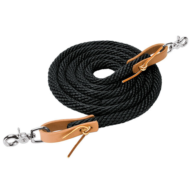 Weaver 8' Poly Roper Rein, Black image number null