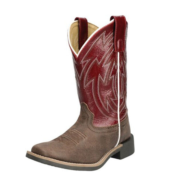 Smoky Mountain Boots Kids' Nomad Western Boots - Brown Distressed/Burgundy image number null