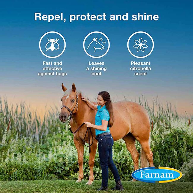 Farnam Bronco Gold Equine Fly Spray - All-in-One Fly Spray & Coat Conditioner image number null