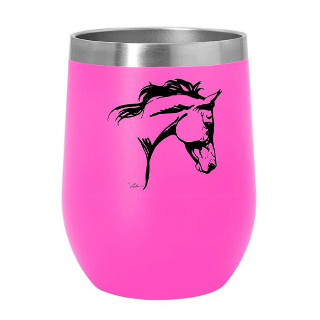 AWST International Wine Tumbler - Horse Head - Pink image number null