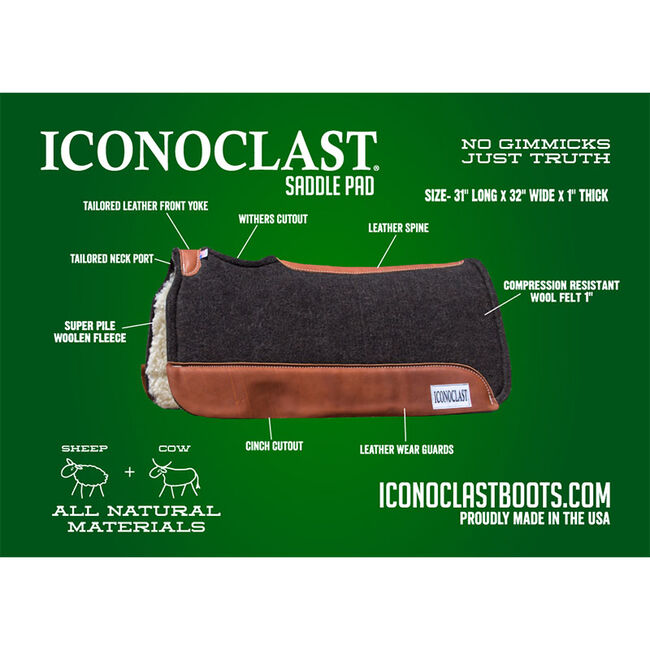 Iconoclast Western Saddle Pad image number null