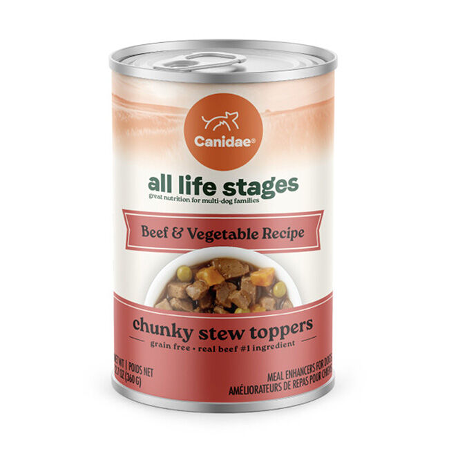 Canidae All Life Stages Chunky Stew Toppers Dog Food - Beef & Vegetable Recipe - 12.7 oz image number null