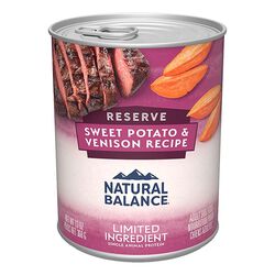 Natural Balance Reserve Limited Ingredient Dog Food - Sweet Potato & Venison - 13 oz