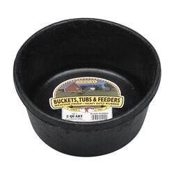Little Giant DuraFlex Rubber Feed Pan - 2-Quart Capacity