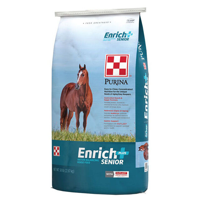 Purina Mills Enrich Plus Senior Ration Balancer - 50 lb image number null