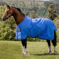 Horseware Amigo Hero Ripstop Turnout (0g Lite) - Blue/Navy & Grey - Closeout