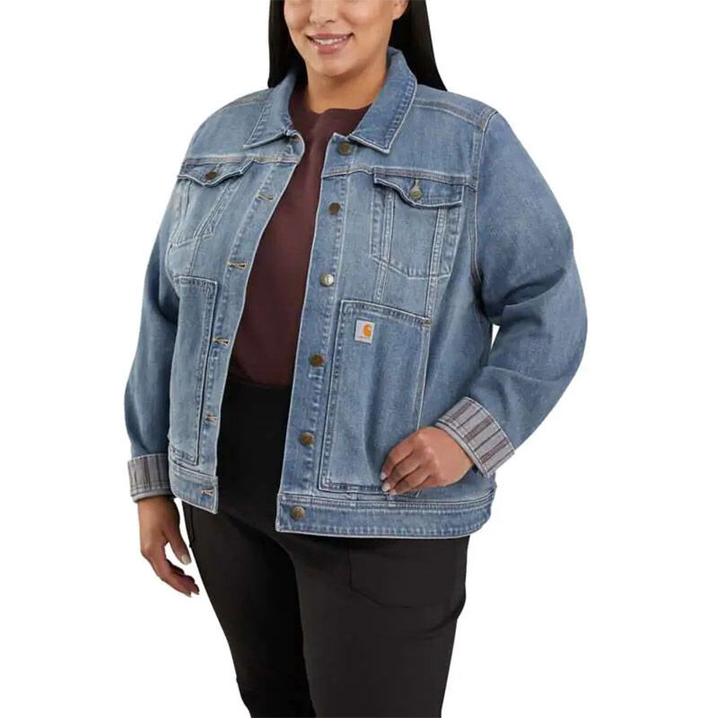 Rugged denim jacket top