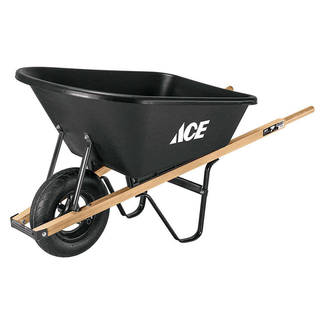 Ace Hardware Poly Wheelbarrow - 6 Cubic Feet image number null