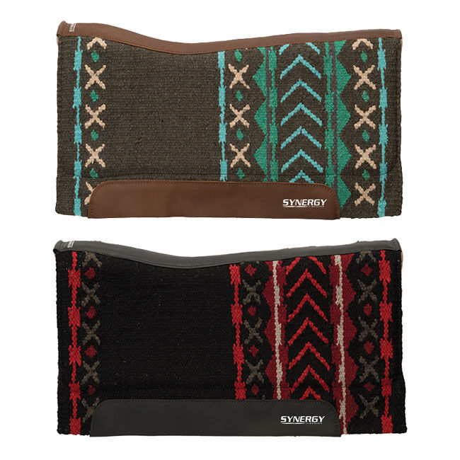 Weaver Equine Synergy Contoured Performance Saddle Pad with Wool Blend Felt Liner image number null