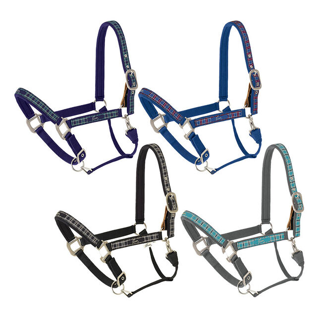 Pessoa Padded Plaid Breakaway Halter - Size: Horse - Closeout image number null
