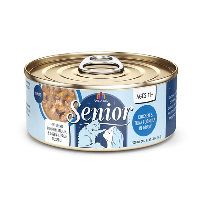 Weruva Senior Cat Food - Chicken & Tuna Formula in a Gravy - 5.5 oz image number null