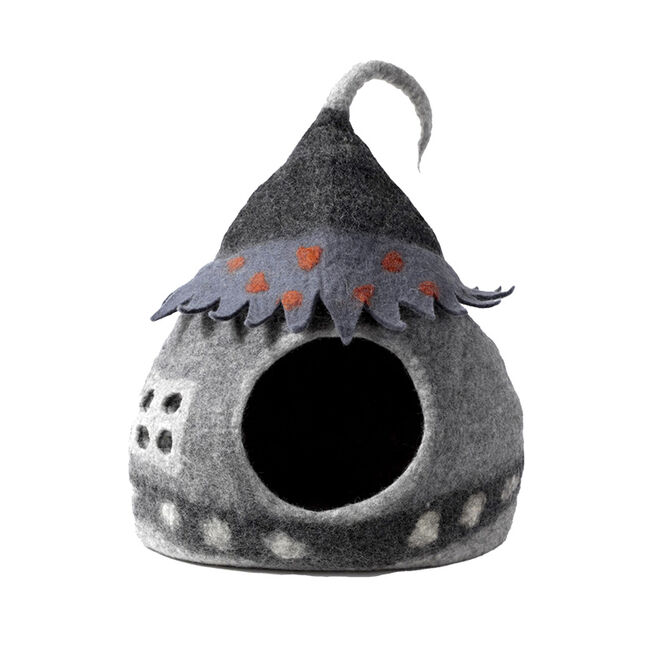 Kharma Cat Grey Fairy House Cat Cave image number null
