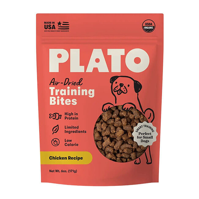 Plato Small Bites Dog Treats - Organic Chicken Recipe image number null