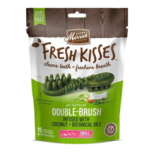 Merrick Fresh Kisses Dog Dental Treats, Small Dogs (7 Count) image number null