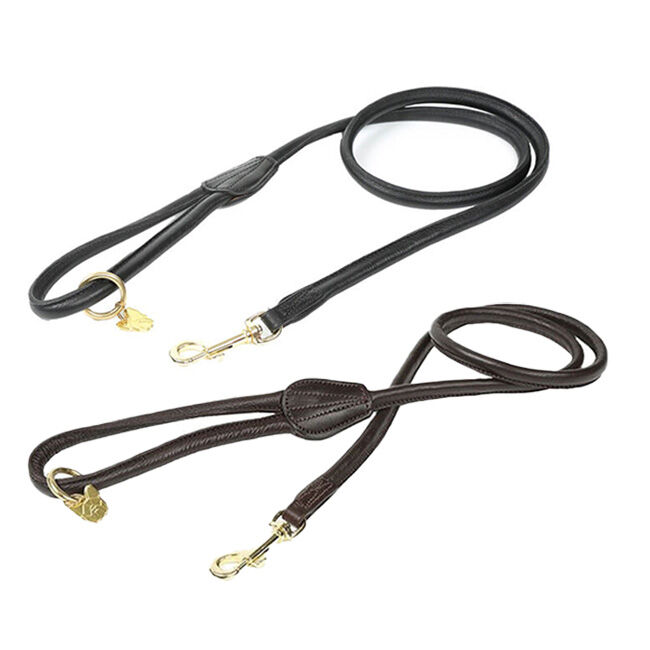 Shires Digby & Fox Rolled Leather Dog Lead image number null