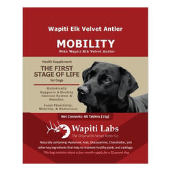 Wapiti Labs Mobility Supplement for Dogs with Elk Velvet Antler