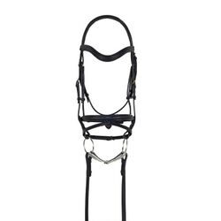 Ovation Rosegold Dressage Bridle with Traditional Noseband and Flash